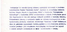 List W. Krukowskiego do Dyrektora ds. programowo-realizacyjnych SBIA