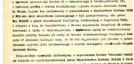 List W. Krukowskiego do Dyrektora ds. eksploatacji (Stołeczna Estrada)