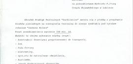 List Włodzimierza Staniewskiego do Departamentu Teatru MKiS