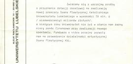 List do Andrzeja Ziębińskiego, MKiS (Departament Teatru i Estrady)