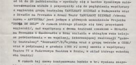 Sprawozdanie z działalności zagranicznej Teatru 77 w roku 1988 s.2