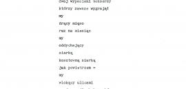 Fragmenty poematu "Europa" użyte w Akcji AR (1976)