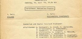 Lektorat - występy gościnne w Niemczech (1973)