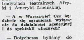 "Warszawskie offy" - z Wojciechem Krukowskim rozm. Paweł Chynowski, Życie Warszawy, 13-14 IX 1980 (2)