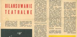 J. Waczków, "Bilansowanie teatralne", "itd", styczeń 1965