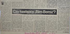 S. Sierecki, "Czy następcy Bim-Bomu?", "Wieczór Wybrzeża" 1964, nr 301