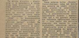 T. Rafałowski, "Od Kolonii karnej do Tajnej misji", "Głos Wybrzeża" 1965, nr 161